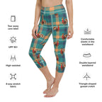 Thanksgiving Plaid Yoga Capris
