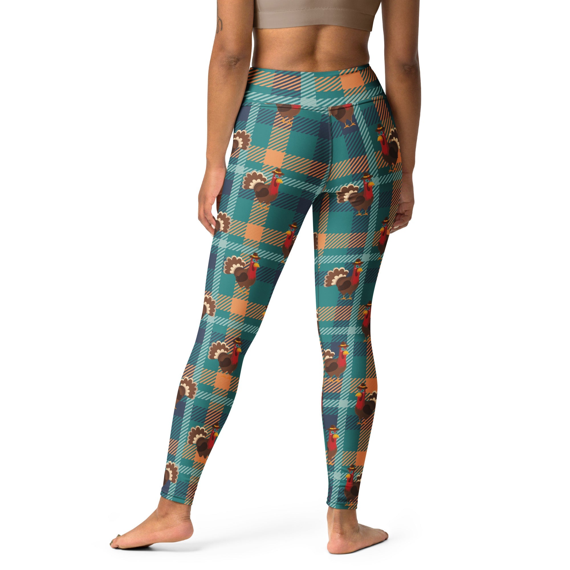 Thanksgiving Plaid Yoga Leggings