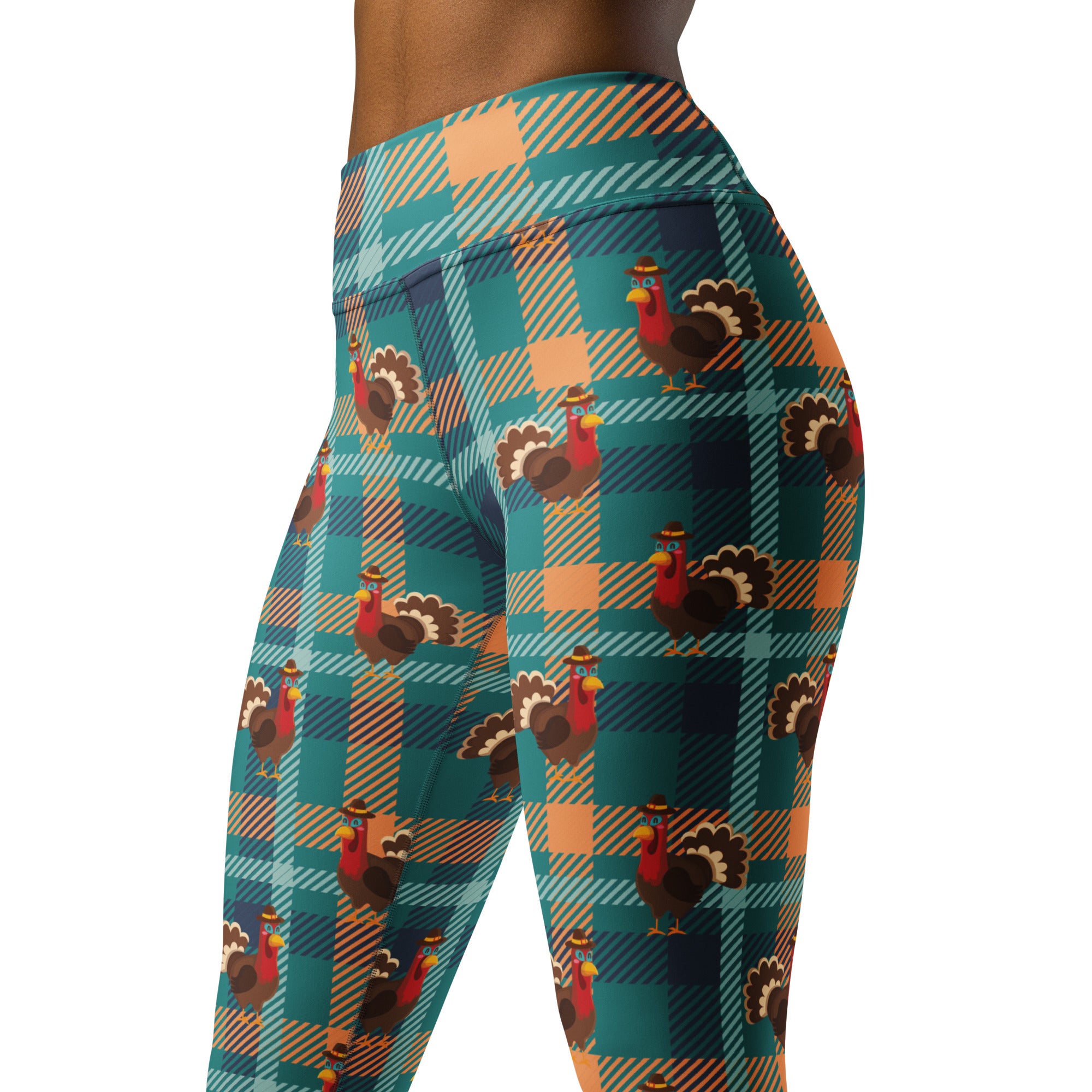 Thanksgiving Plaid Yoga Leggings