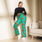 Thanksgiving Turkey Print Flare Leggings
