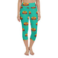 Thanksgiving Turkey Print Yoga Capris