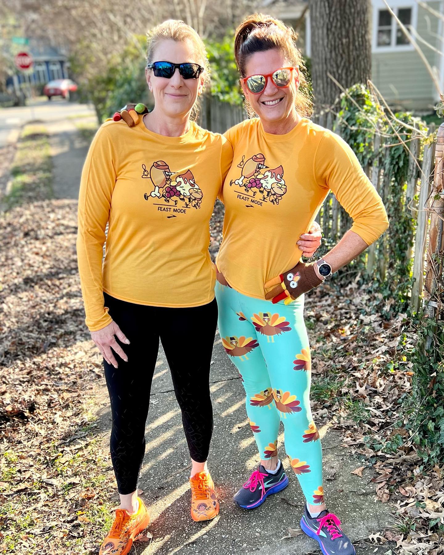 Thanksgiving Turkey Print Yoga Leggings