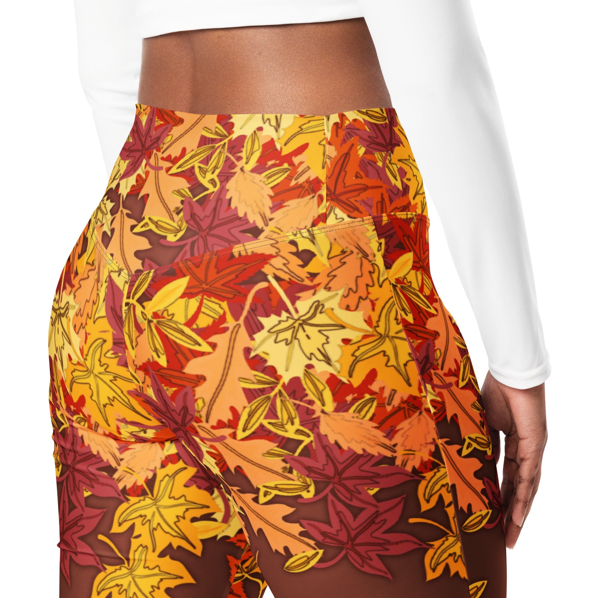 Thanksgiving Vibes Flare Leggings