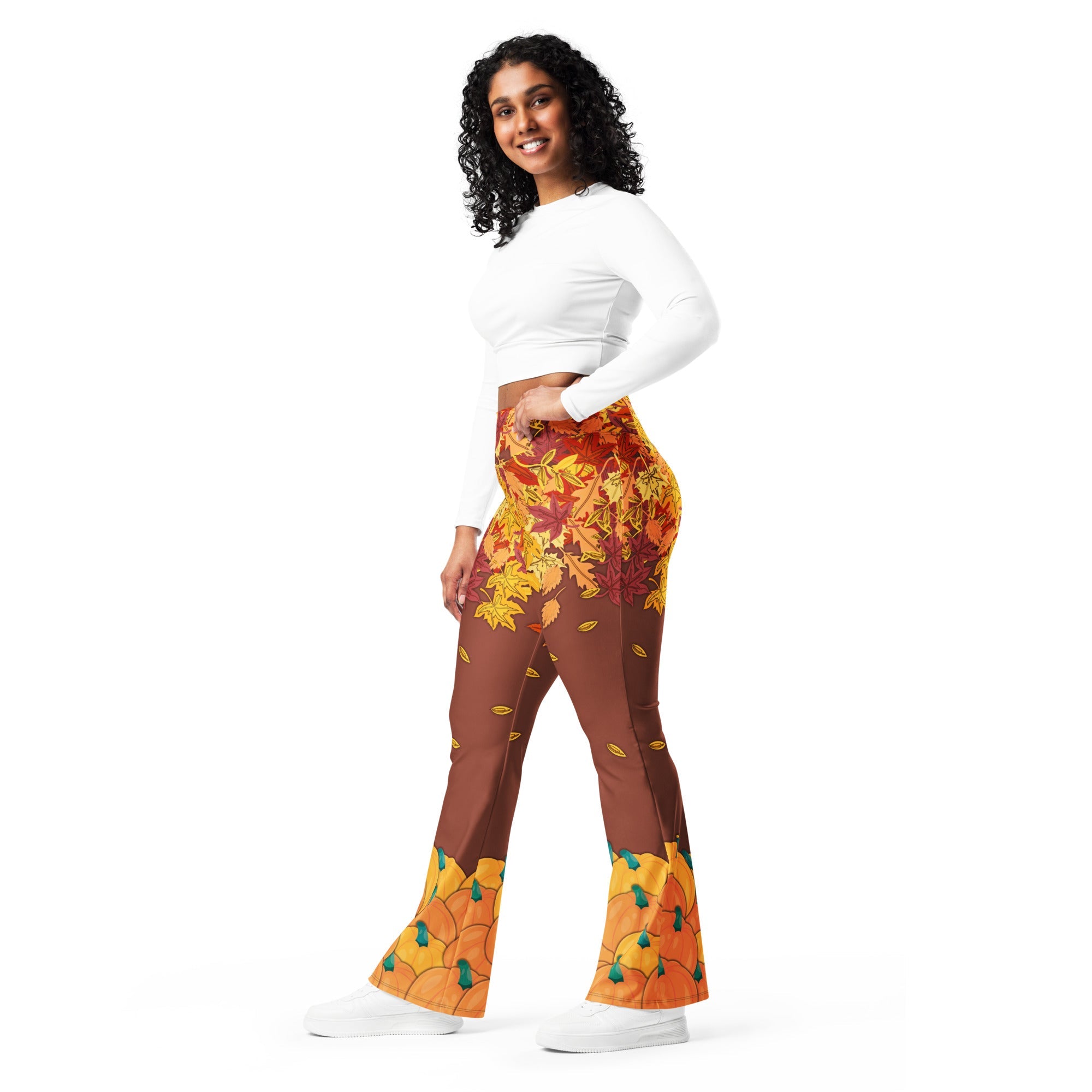 Thanksgiving Vibes Flare Leggings
