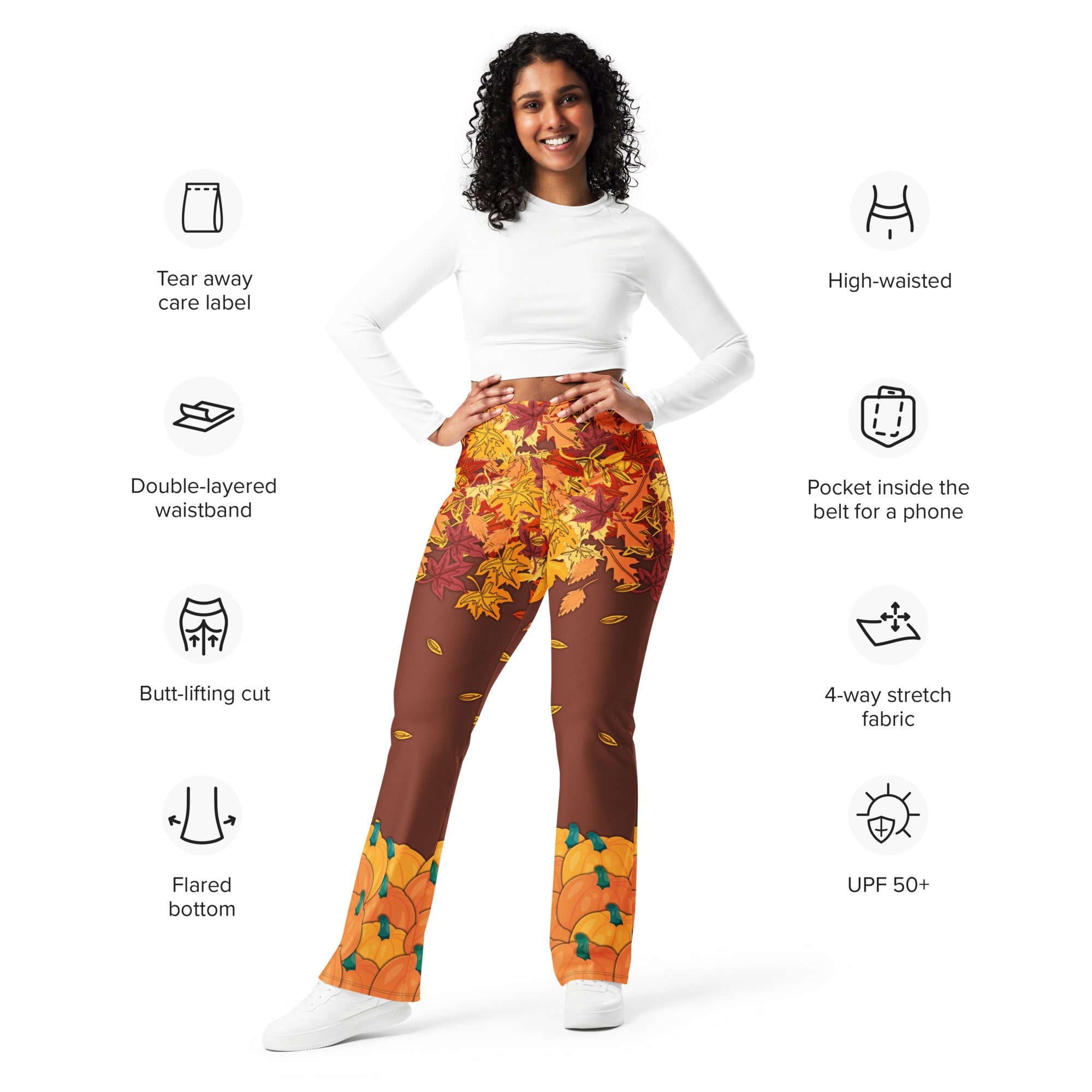 Thanksgiving Vibes Flare Leggings