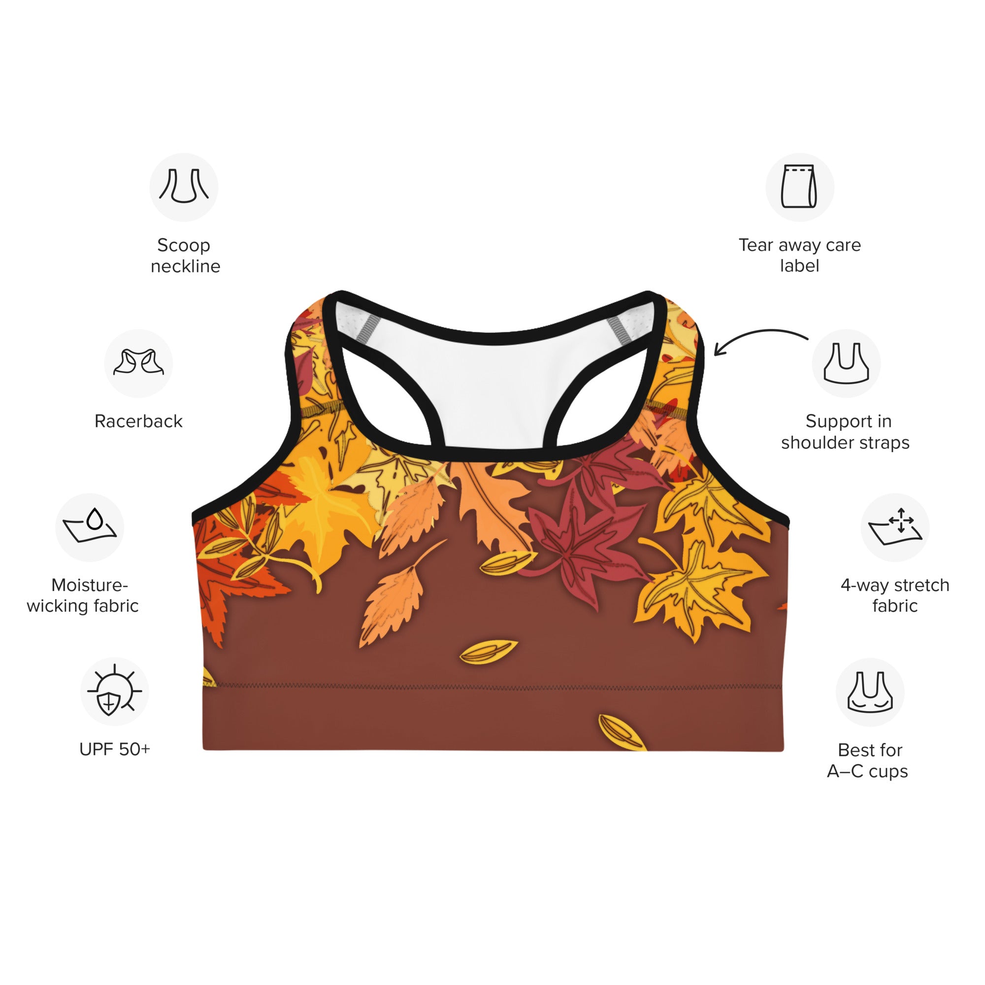 Thanksgiving Vibes Sports Bra