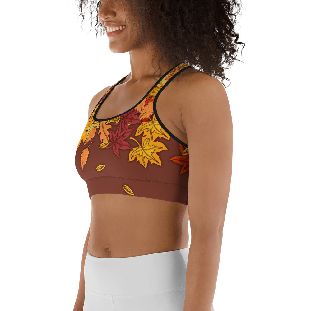 Thanksgiving Vibes Sports Bra