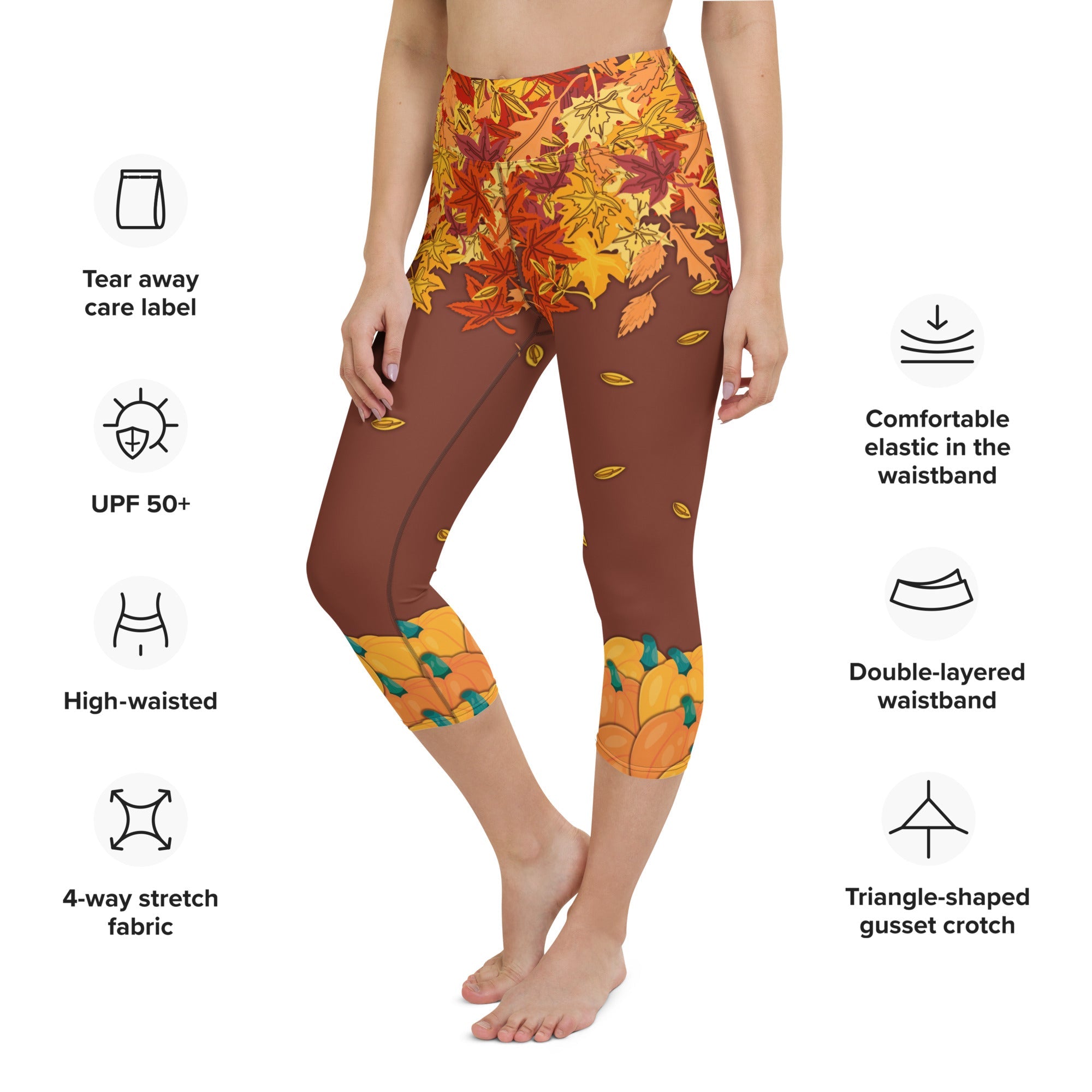 Thanksgiving Vibes Yoga Capris