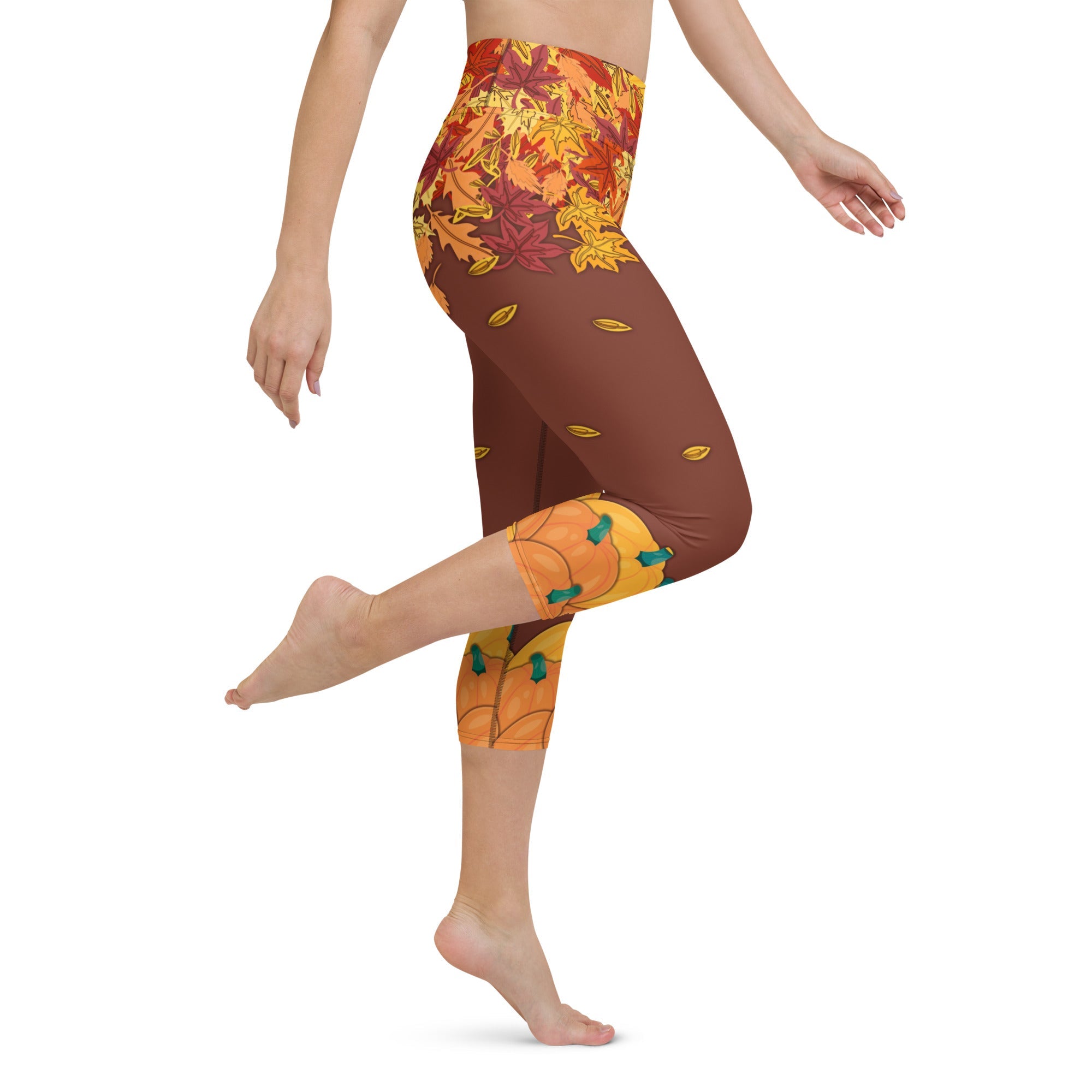 Thanksgiving Vibes Yoga Capris