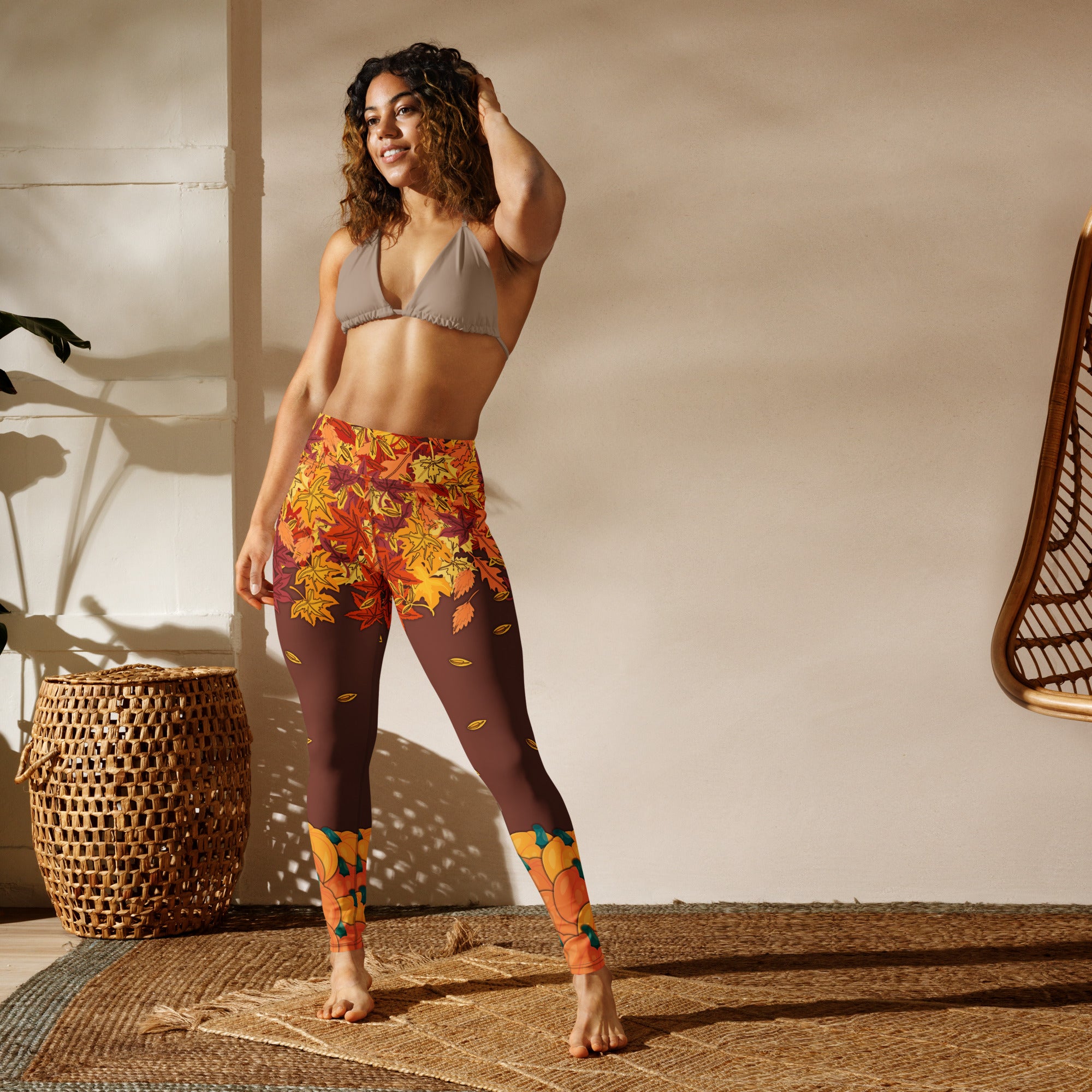 Thanksgiving Vibes Yoga Leggings