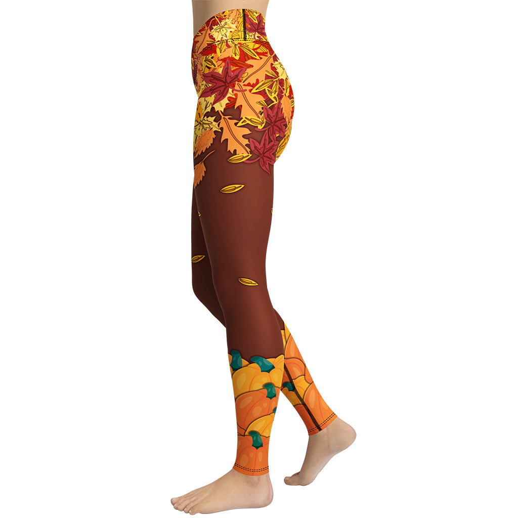 Thanksgiving Vibes Yoga Leggings