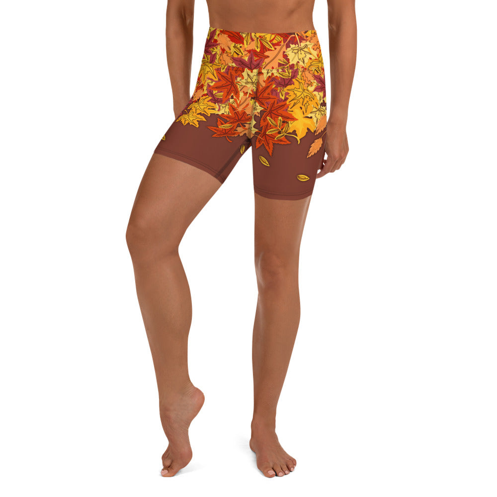 Thanksgiving Vibes Yoga Shorts