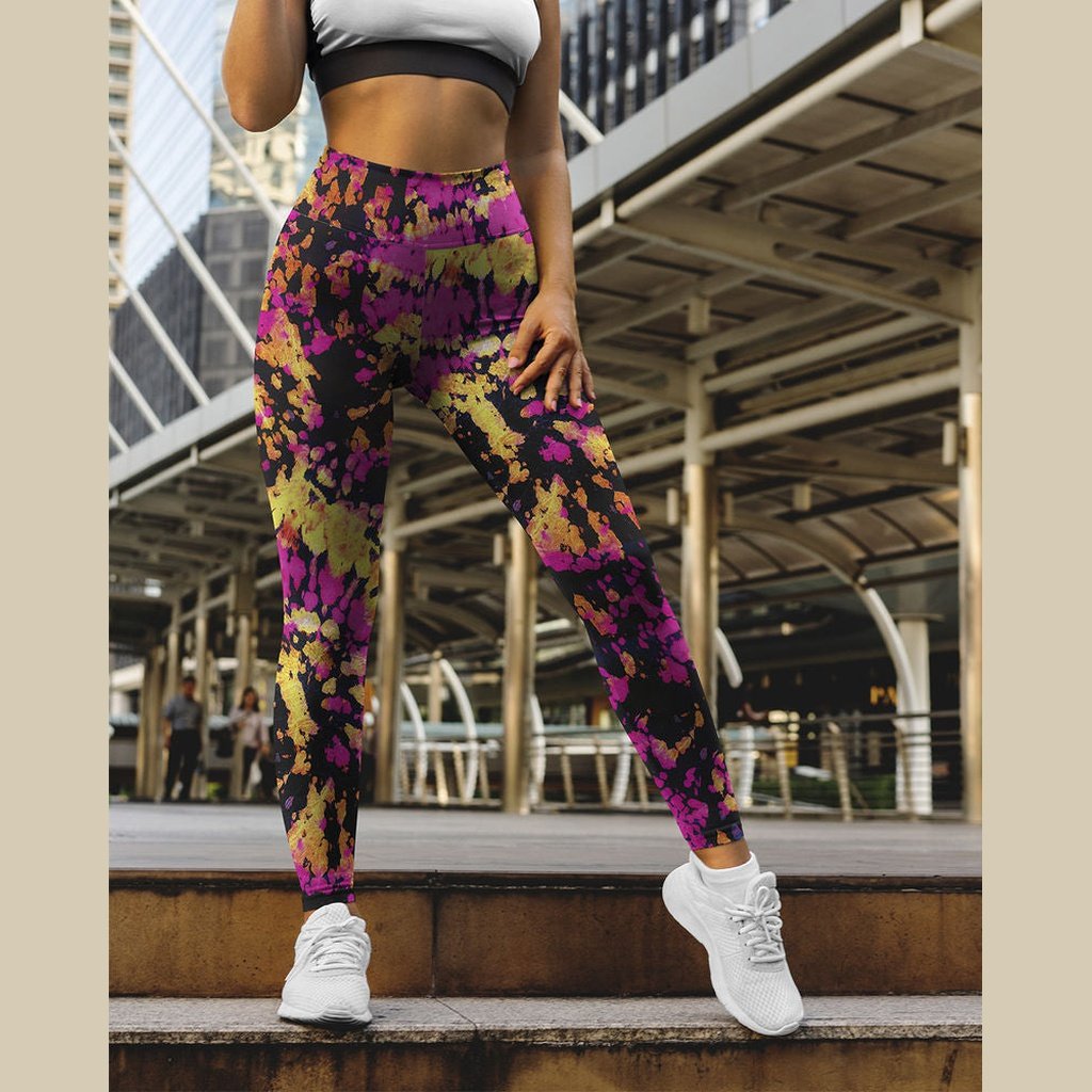 Tie Dye Multicolor Yoga Leggings