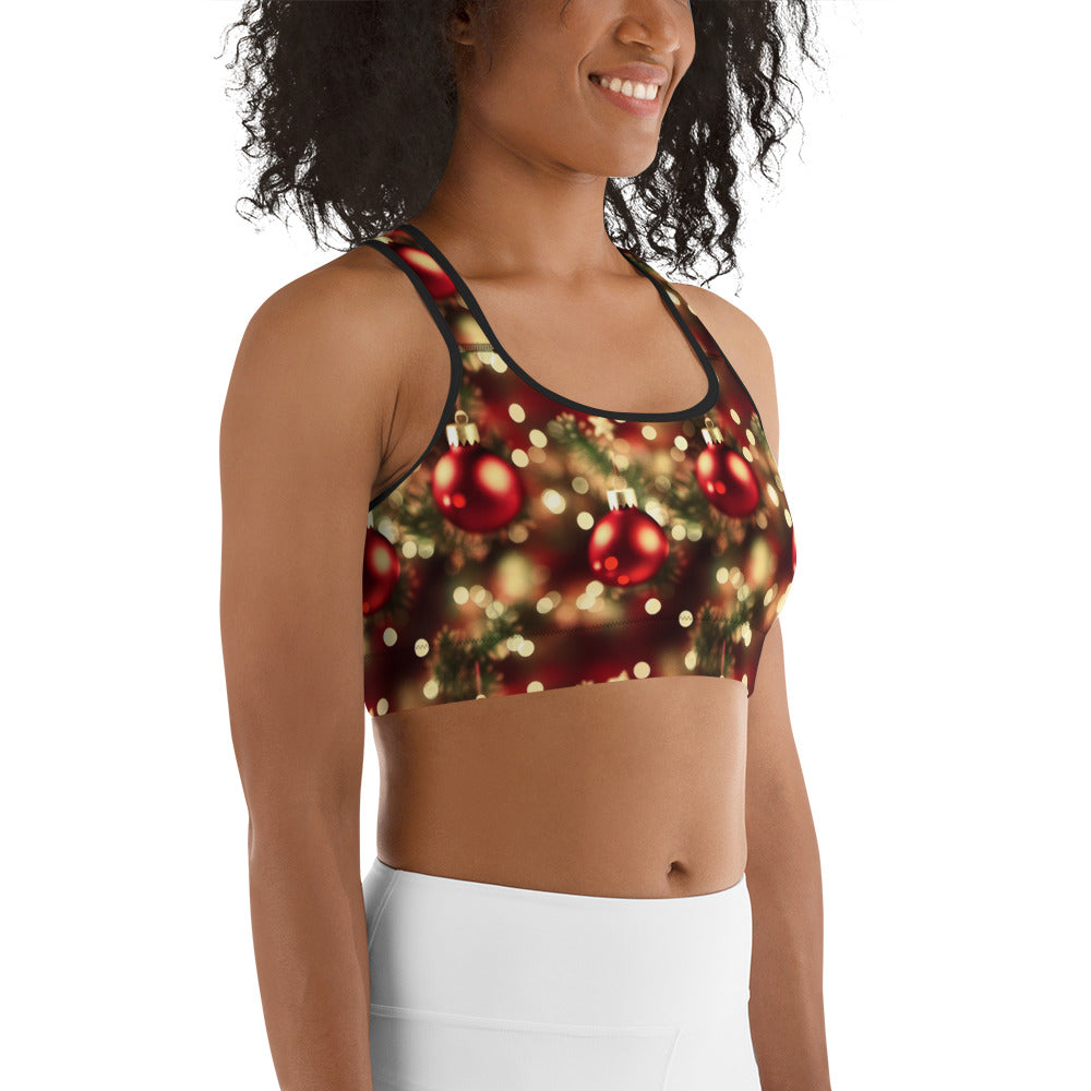 Tis The Season Sports Bra