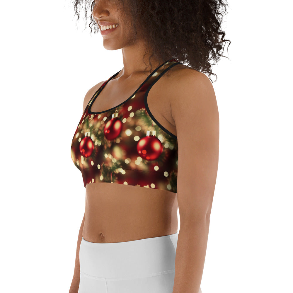 Tis The Season Sports Bra