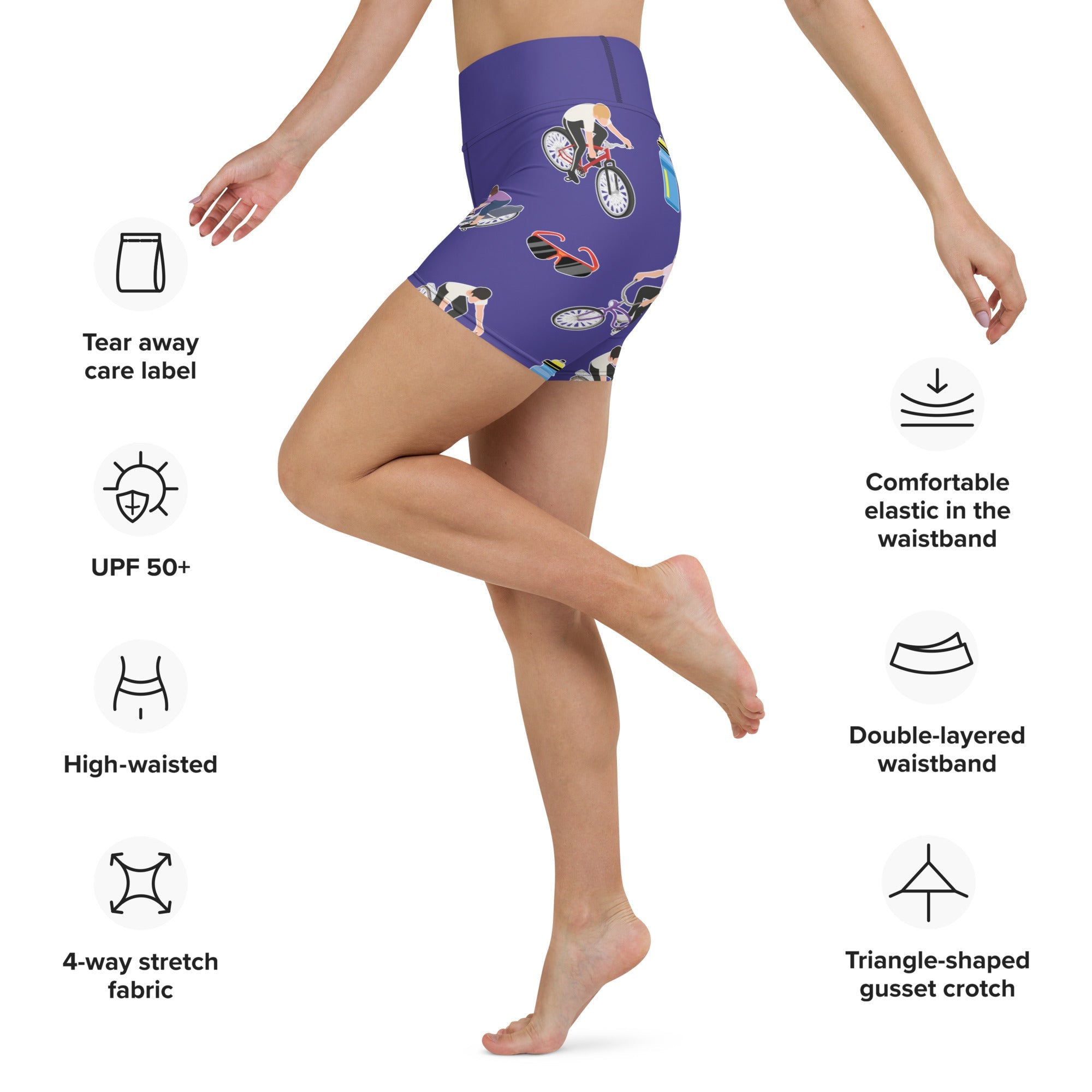 Tour de France Yoga Shorts