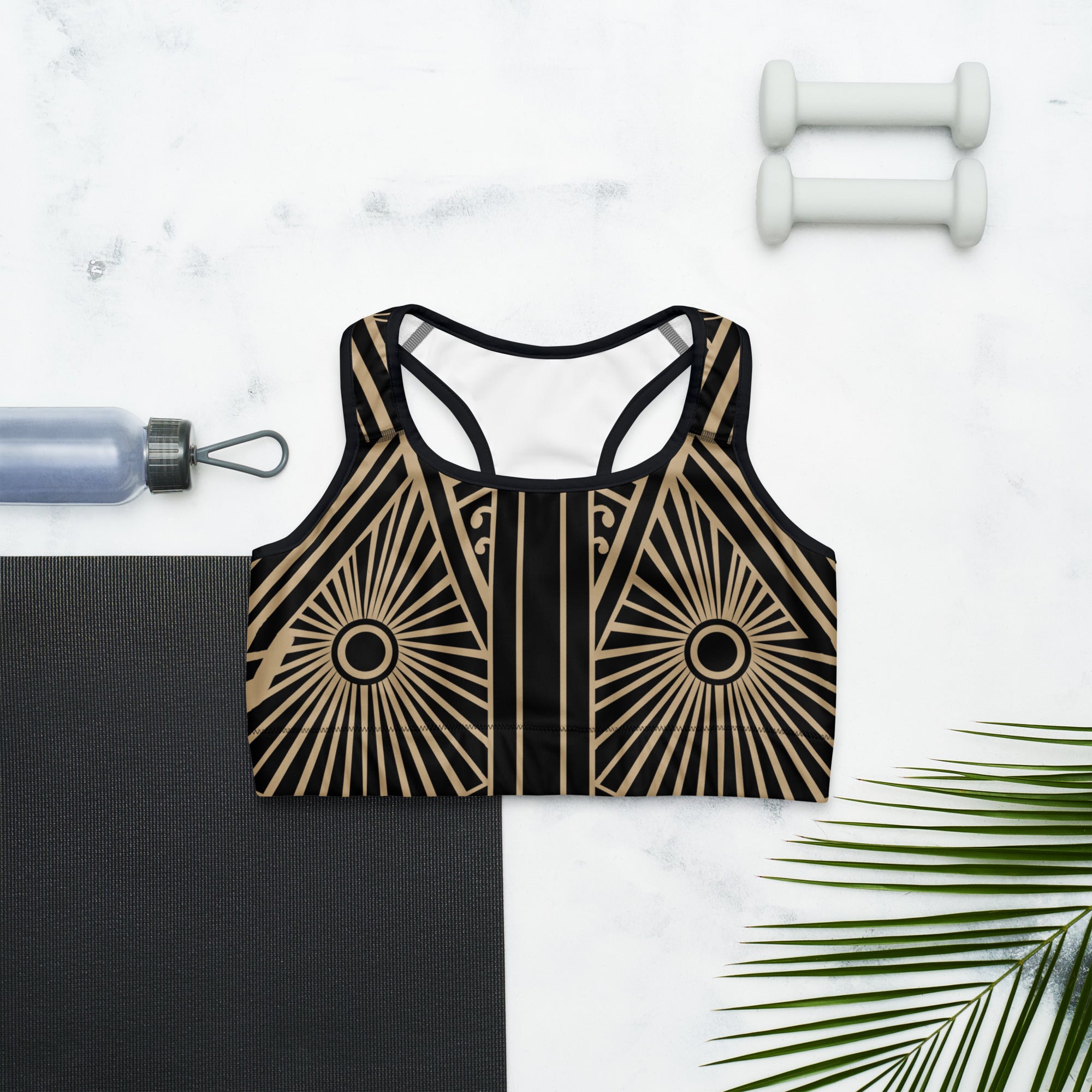 Tribal Geometry Sports bra