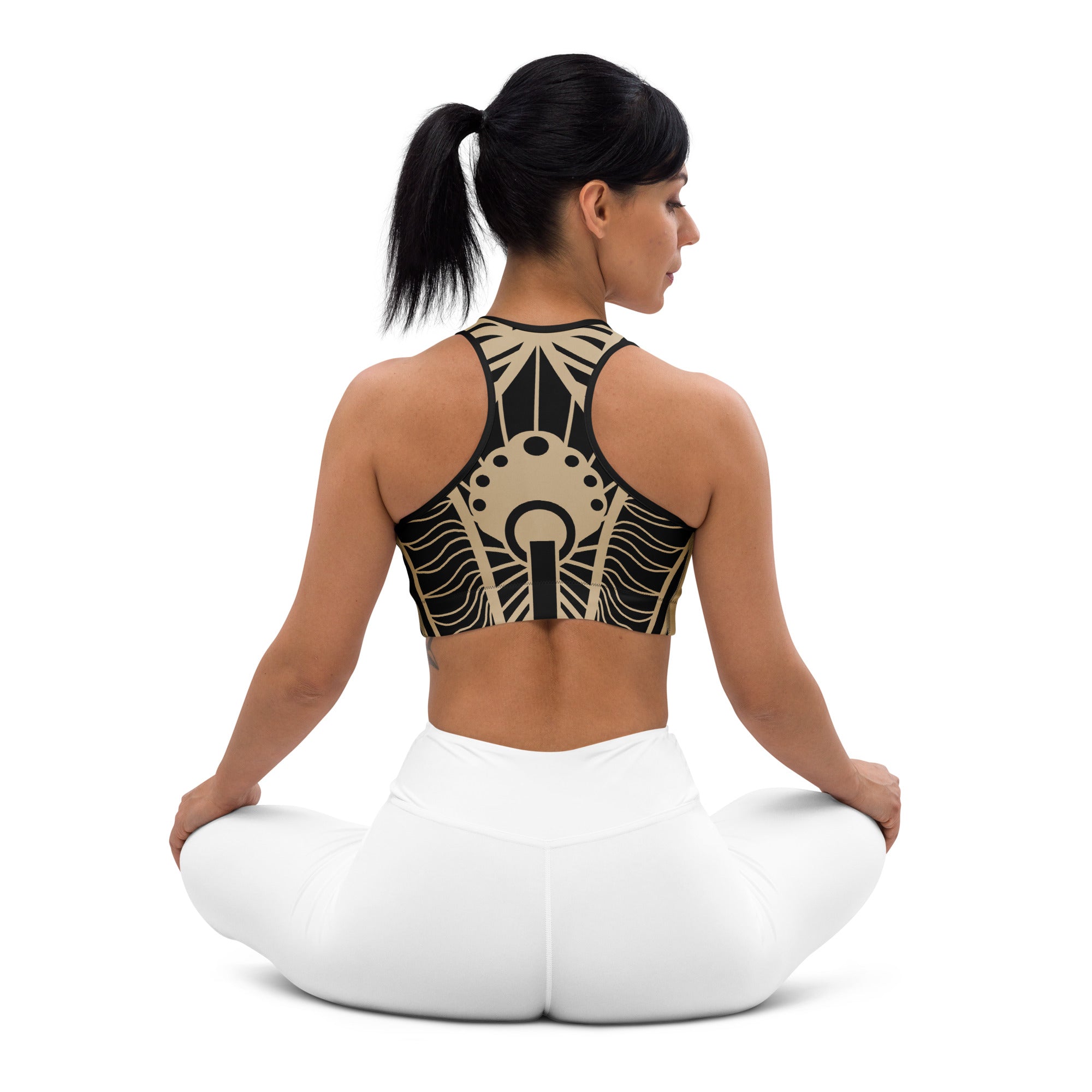 Tribal Geometry Sports bra