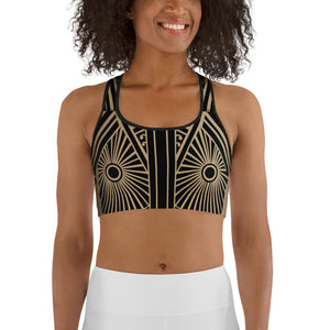 Tribal Geometry Sports bra