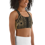 Tribal Geometry Sports bra