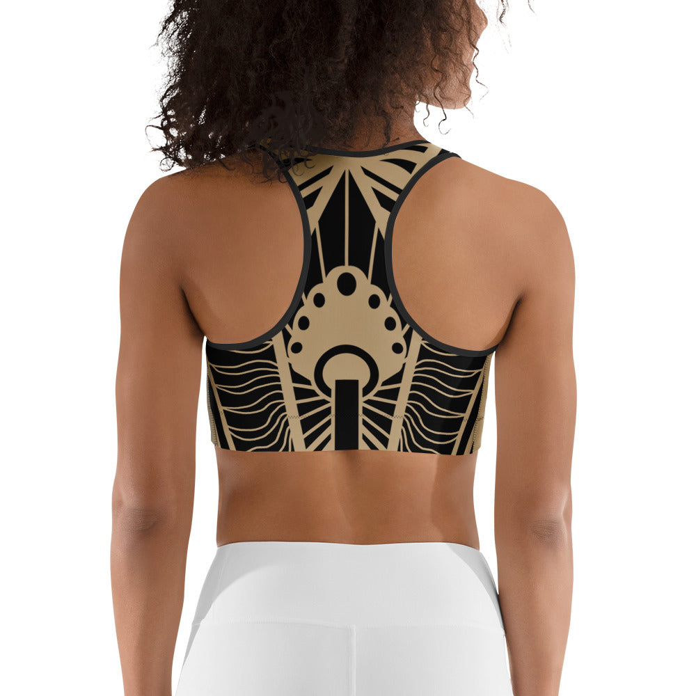 Tribal Geometry Sports bra