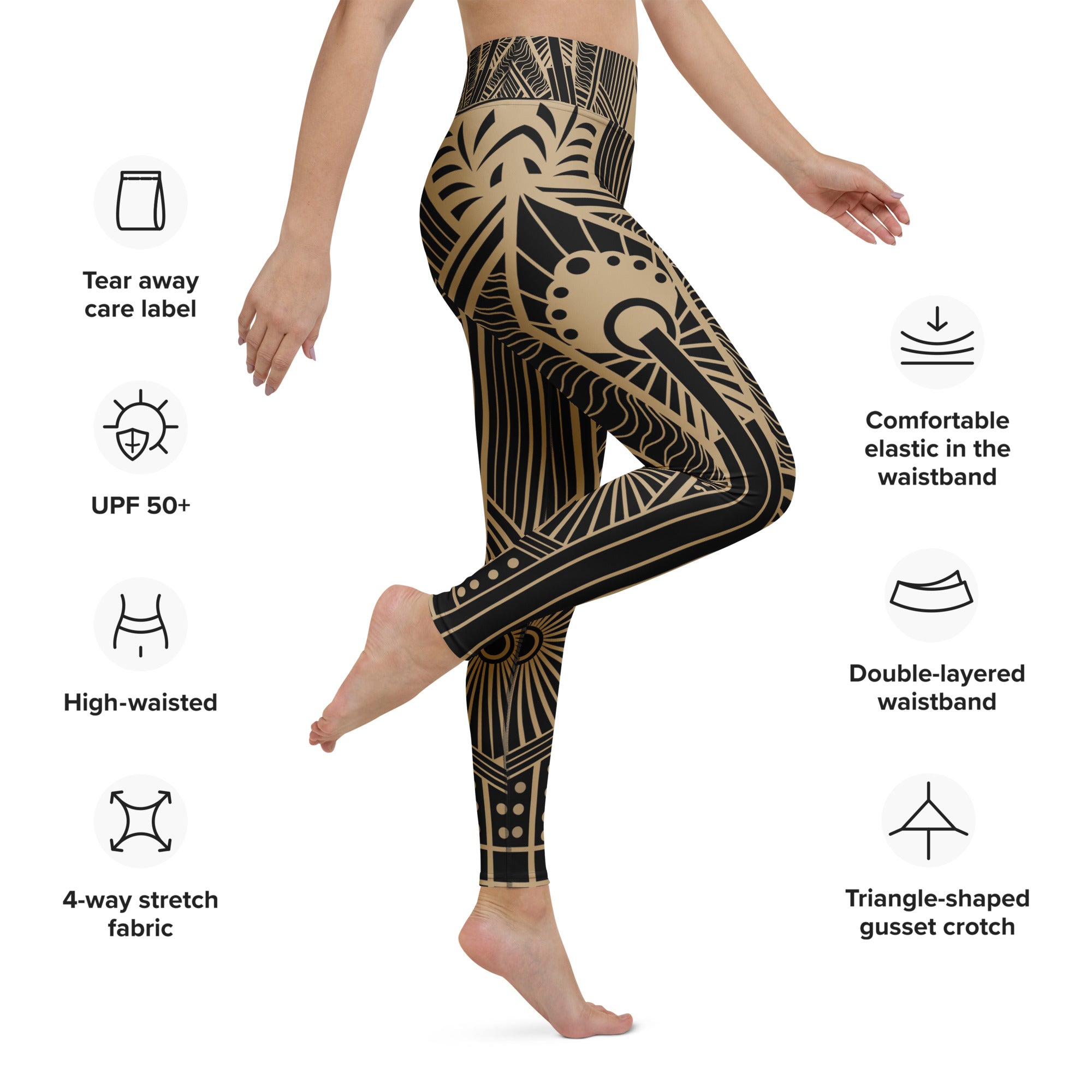 Tribal Geometry Yoga Leggings