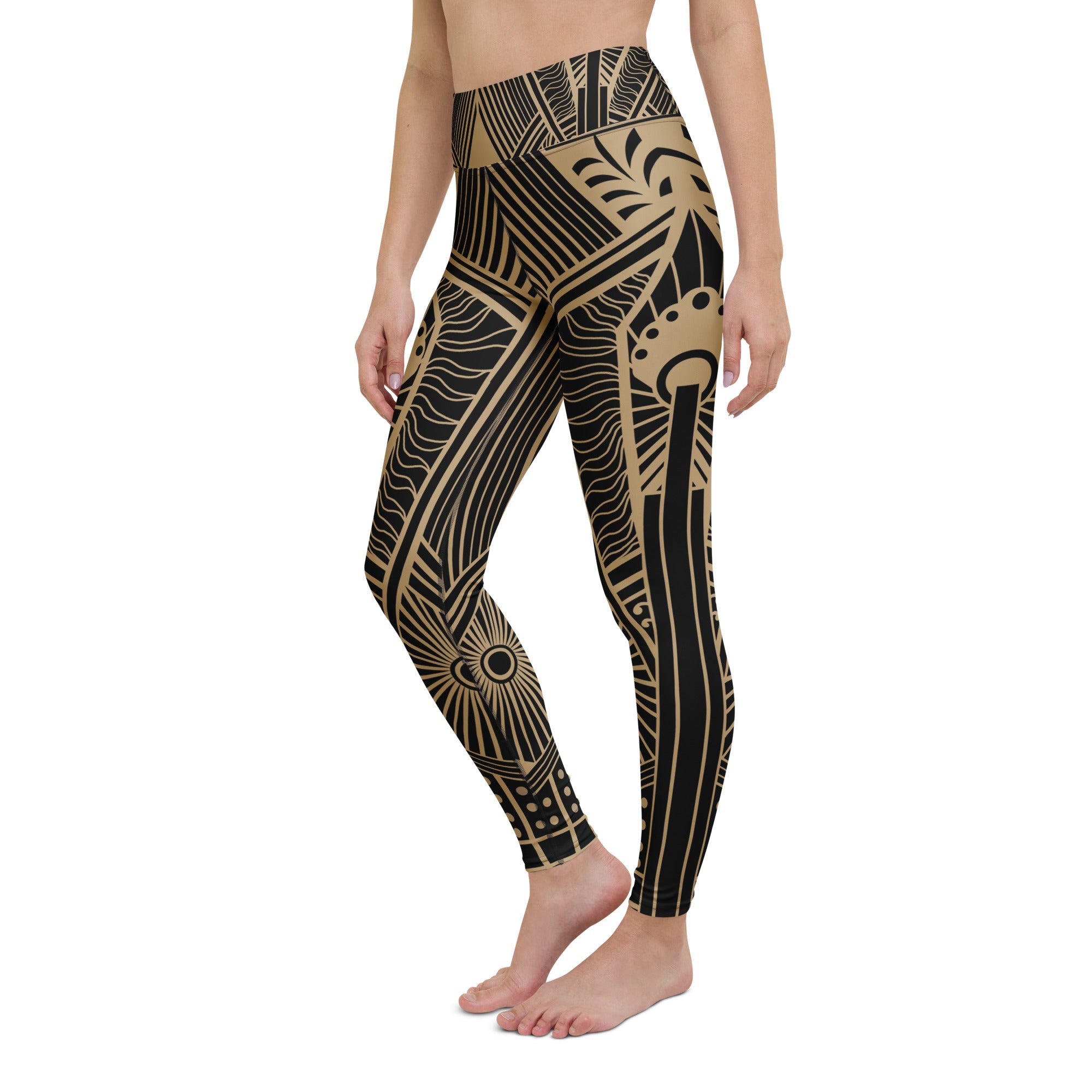Tribal Geometry Yoga Leggings