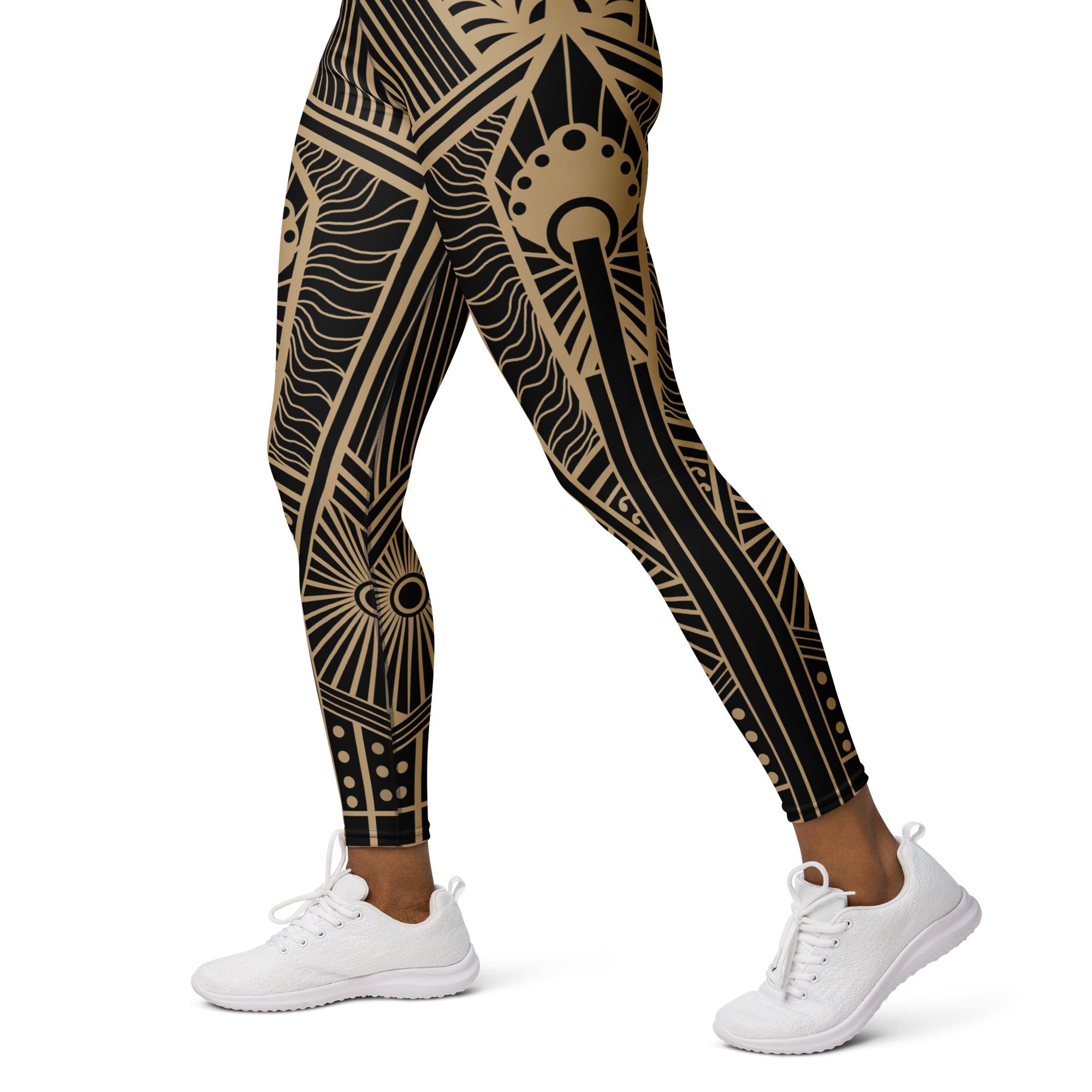 Tribal Geometry Yoga Leggings