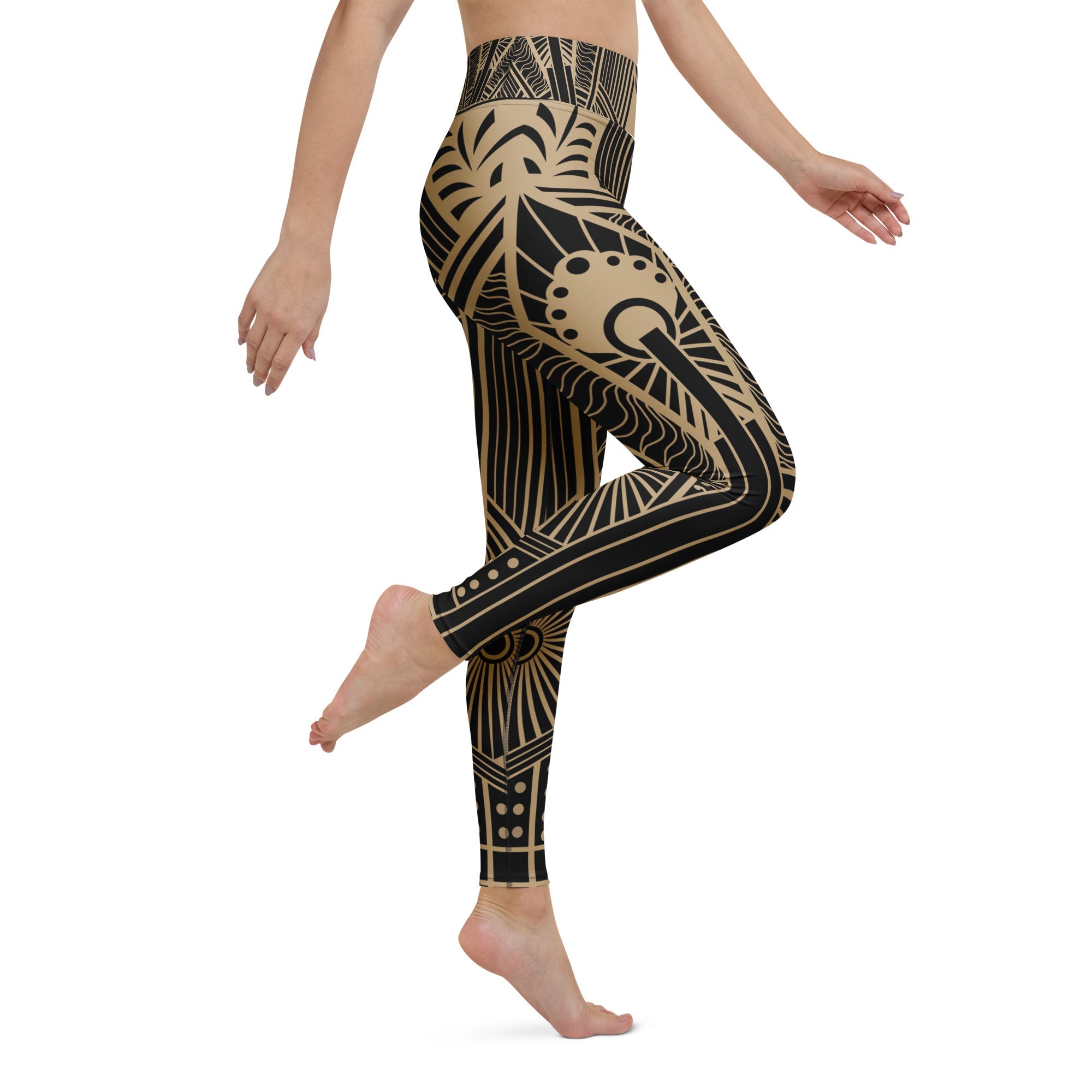 Tribal Geometry Yoga Leggings