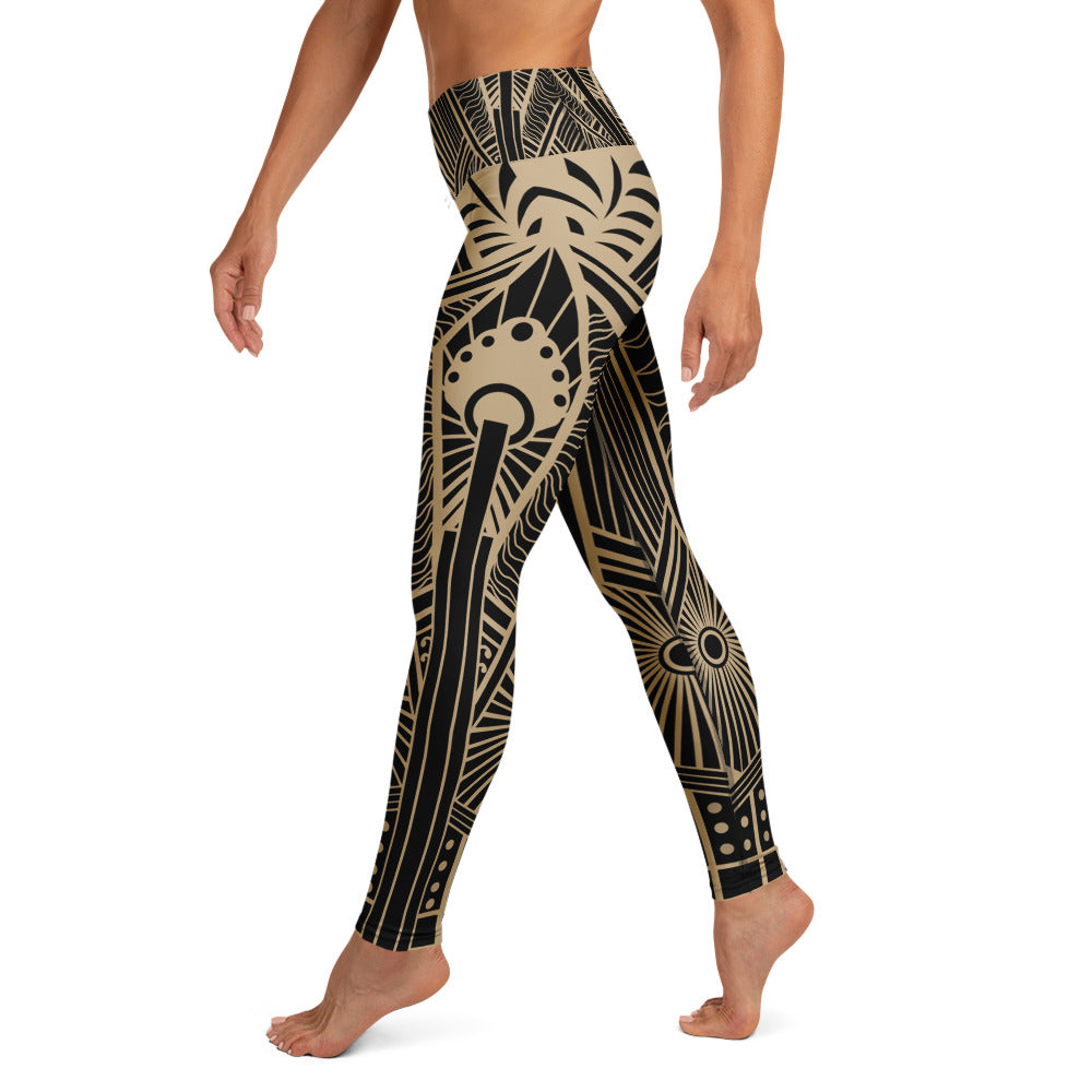 Tribal Geometry Yoga Leggings