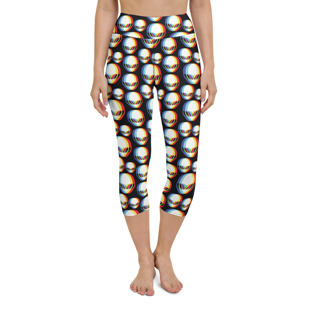 Trippy Alien Yoga Capris