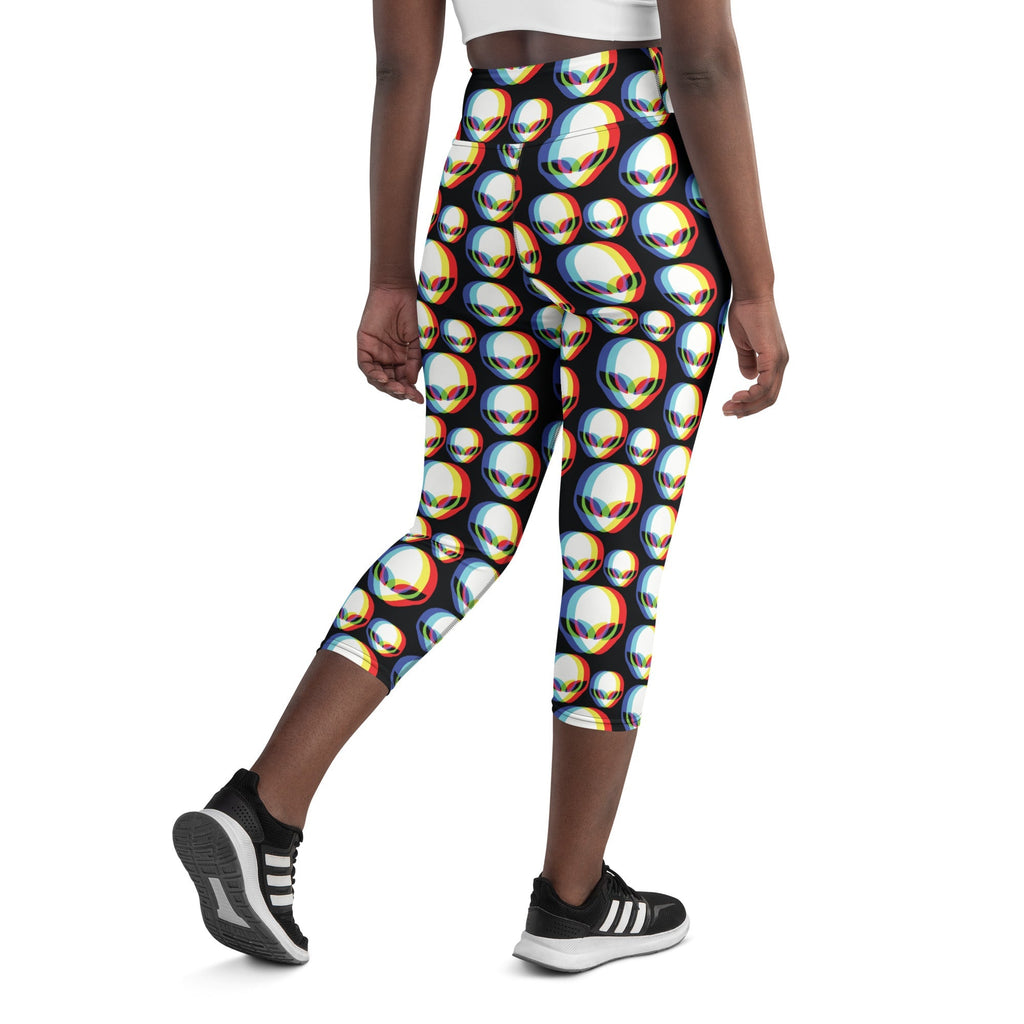 Trippy Alien Yoga Capris