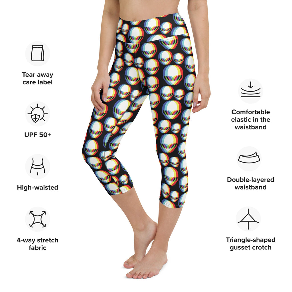 Trippy Alien Yoga Capris