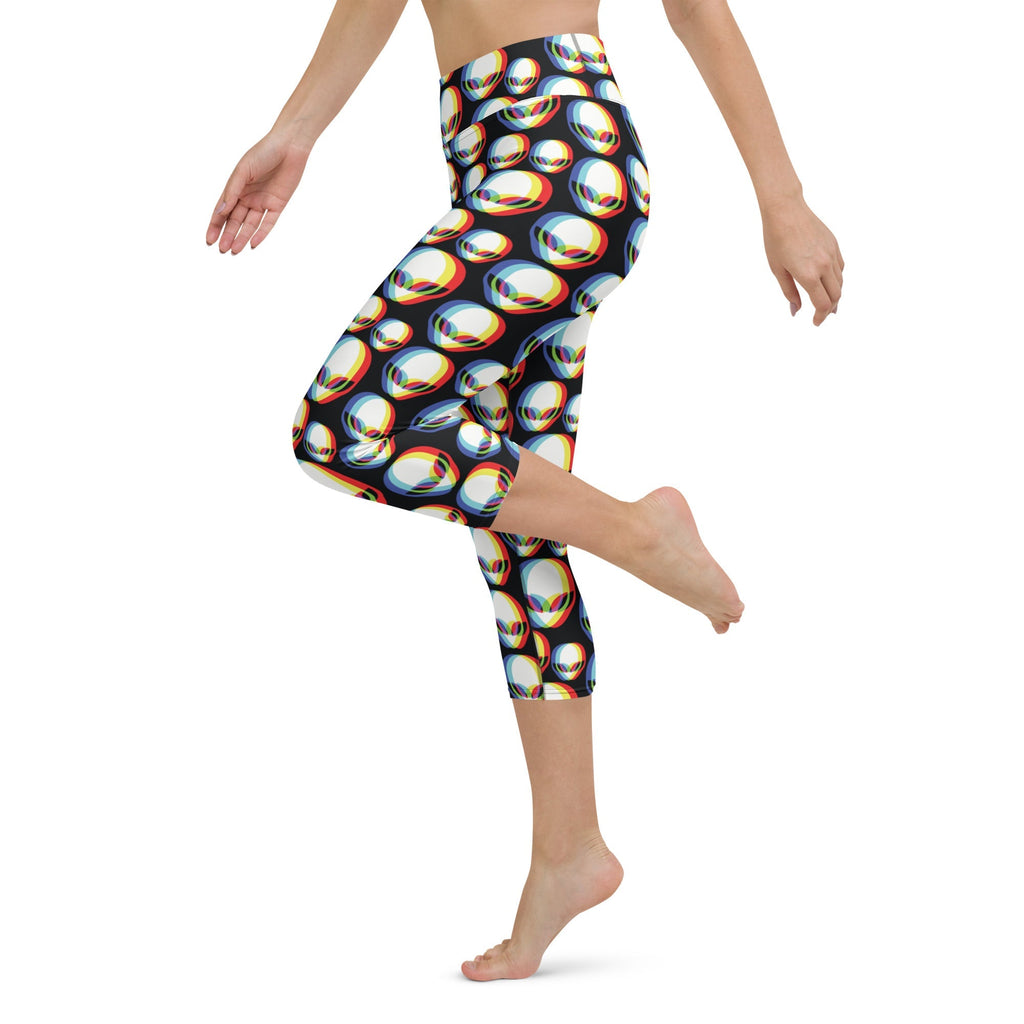 Trippy Alien Yoga Capris