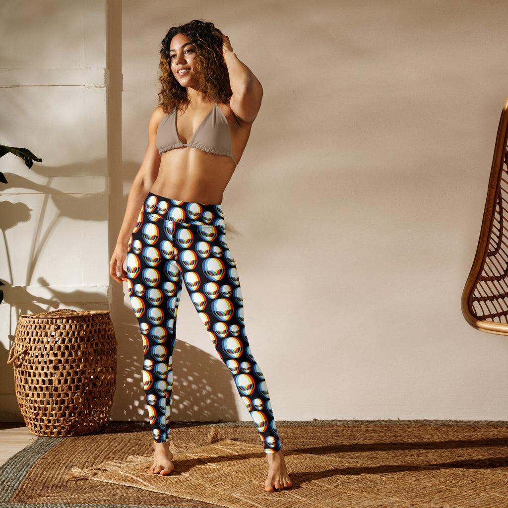 Trippy Alien Yoga Leggings