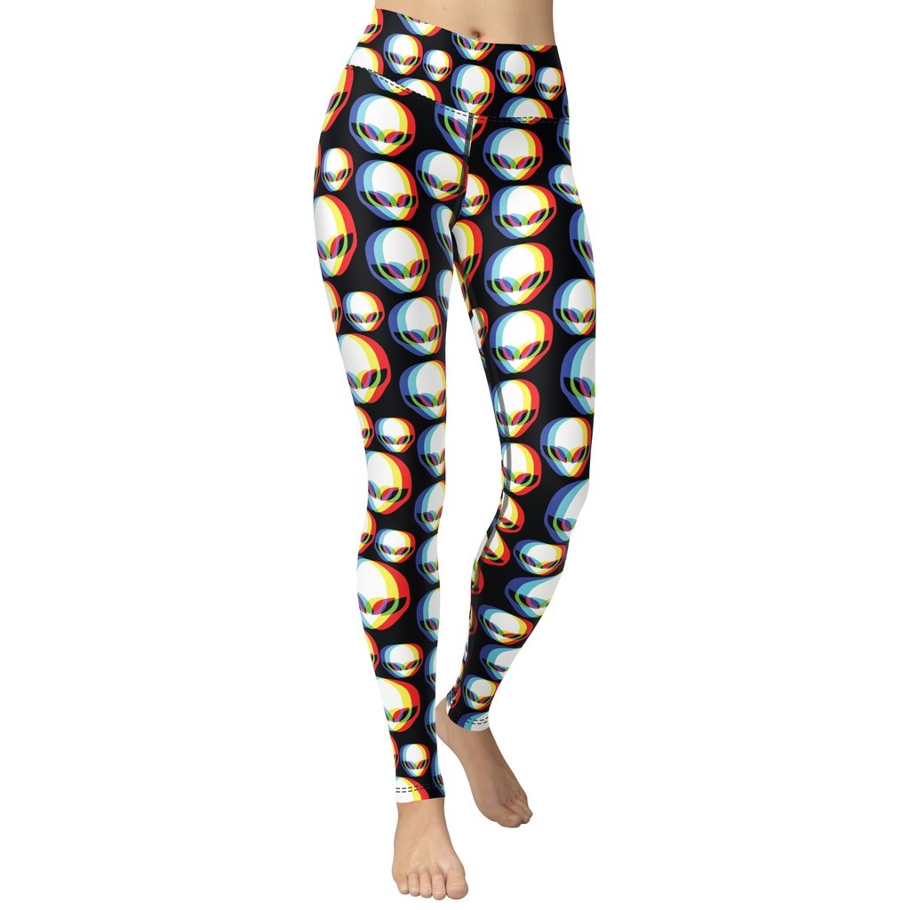 Trippy Alien Yoga Leggings