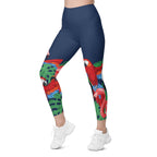 Tropical Birds Leggings With Pockets