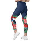 Tropical Birds Leggings With Pockets
