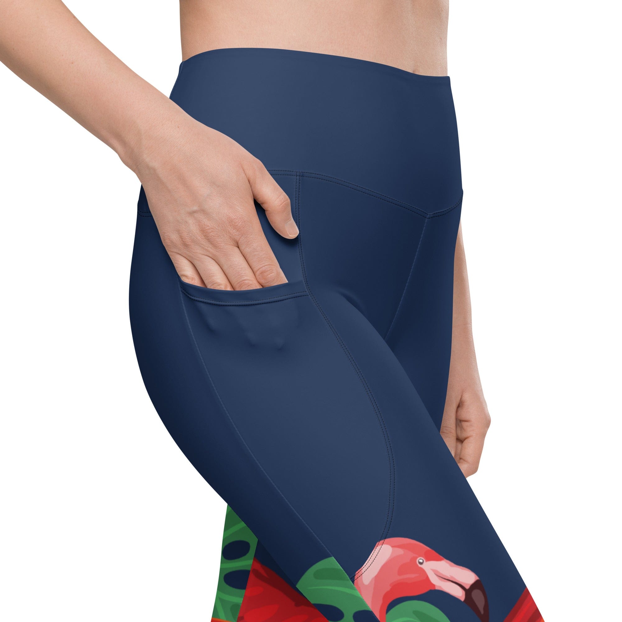 Tropical Birds Leggings With Pockets