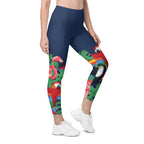 Tropical Birds Leggings With Pockets
