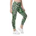 Tropical Green Leggings With Pockets