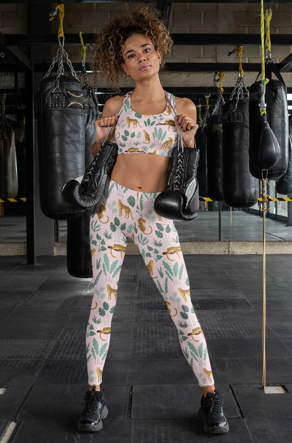 Tropical Tiger Yoga Leggings