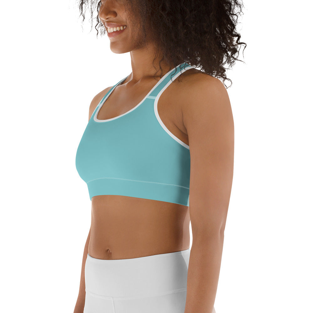 Turquoise Sports Bra