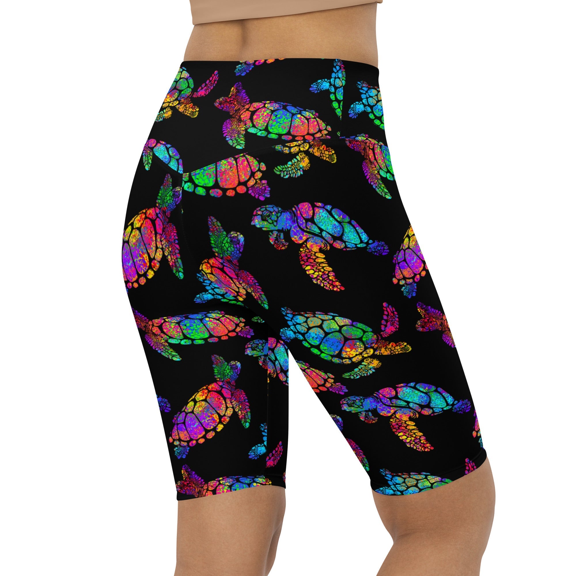 Turtle Biker Shorts