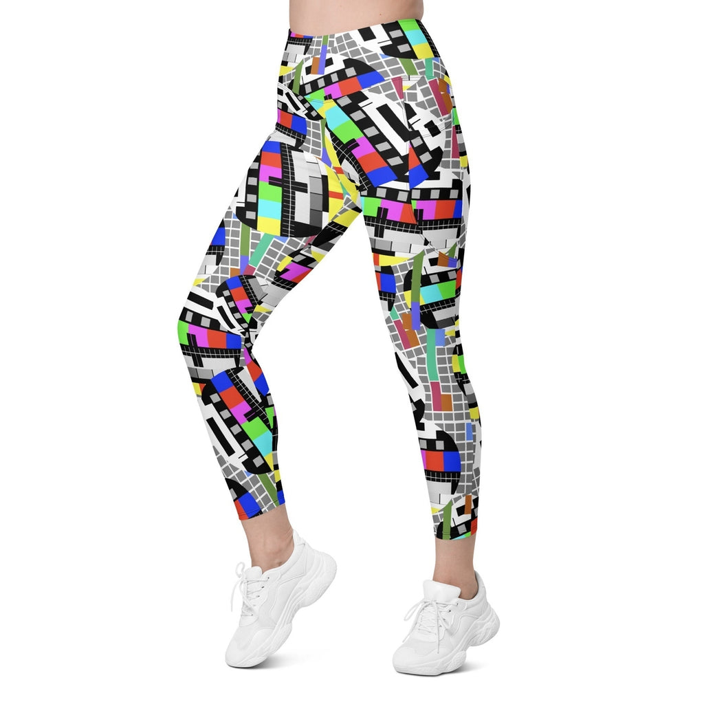 TV No Signal Leggings With Pockets