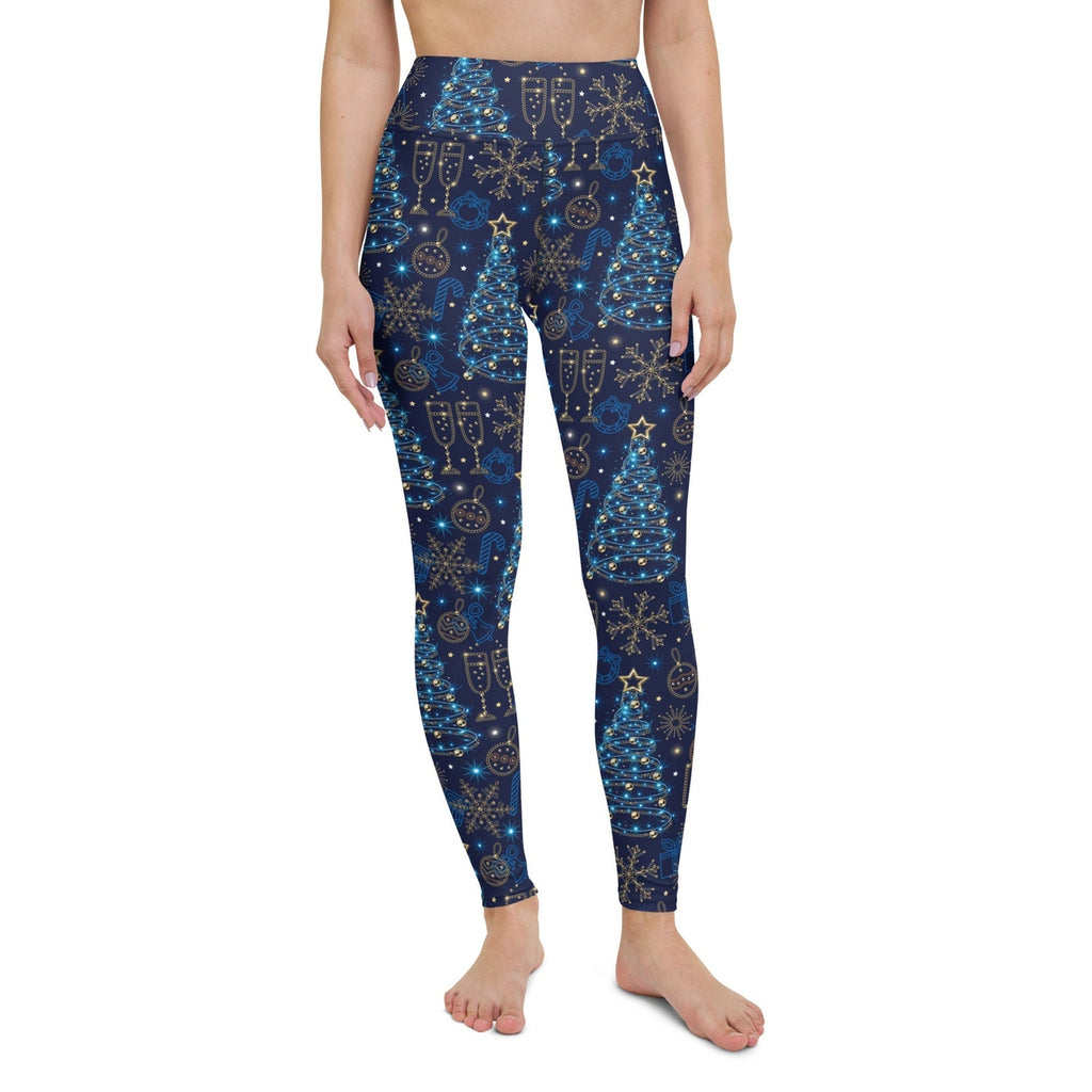 Twinkling Tinsel Dreams Yoga Leggings