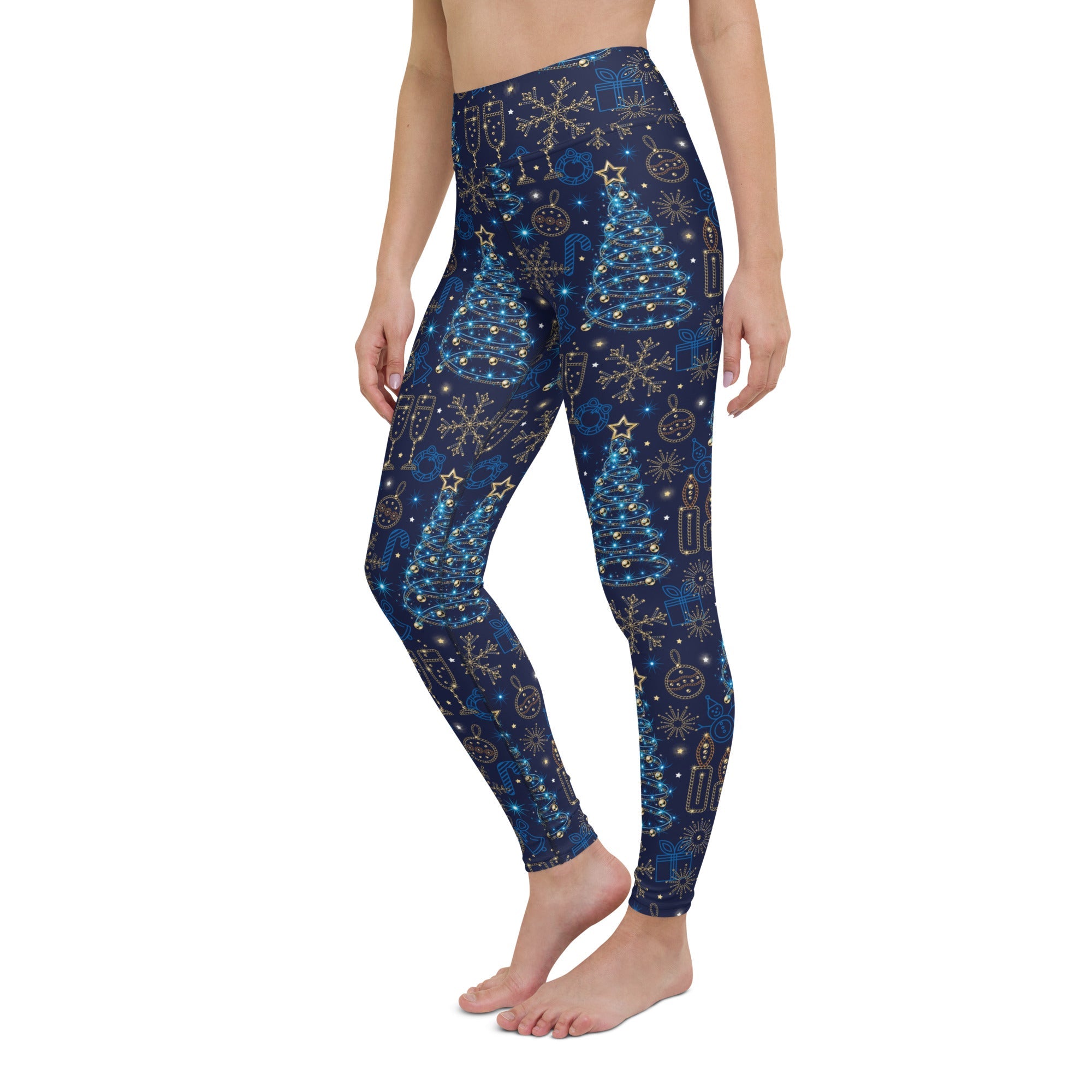 Twinkling Tinsel Dreams Yoga Leggings