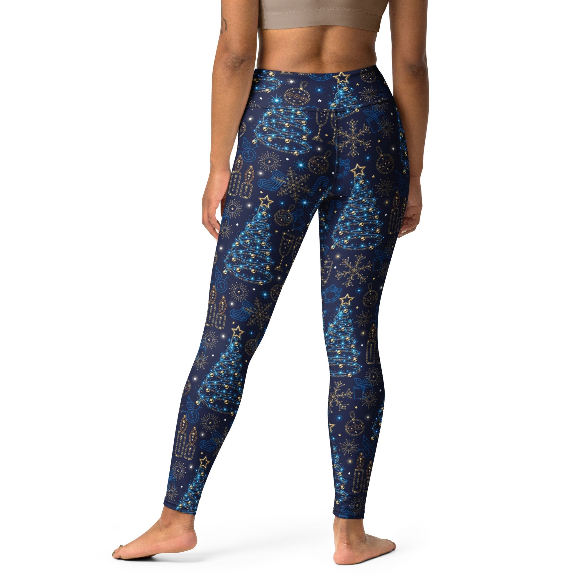 Twinkling Tinsel Dreams Yoga Leggings