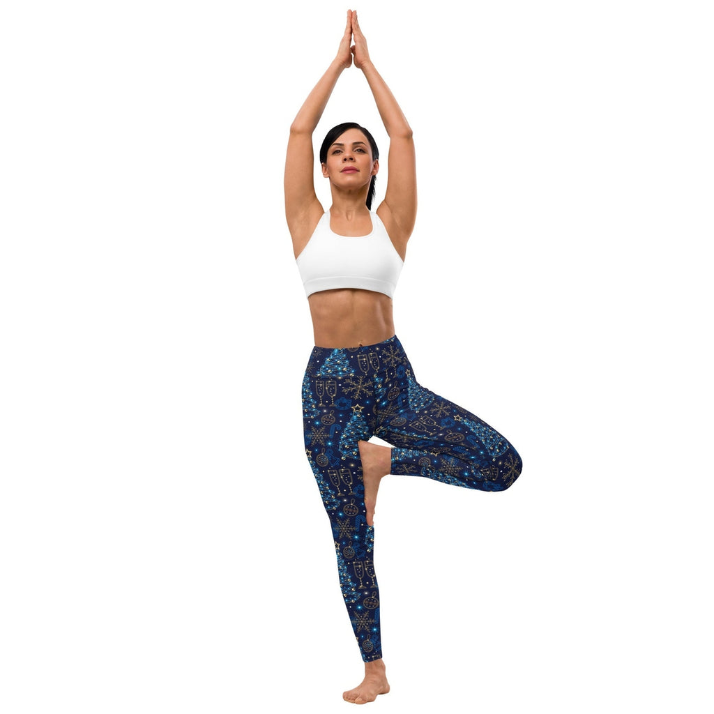 Twinkling Tinsel Dreams Yoga Leggings