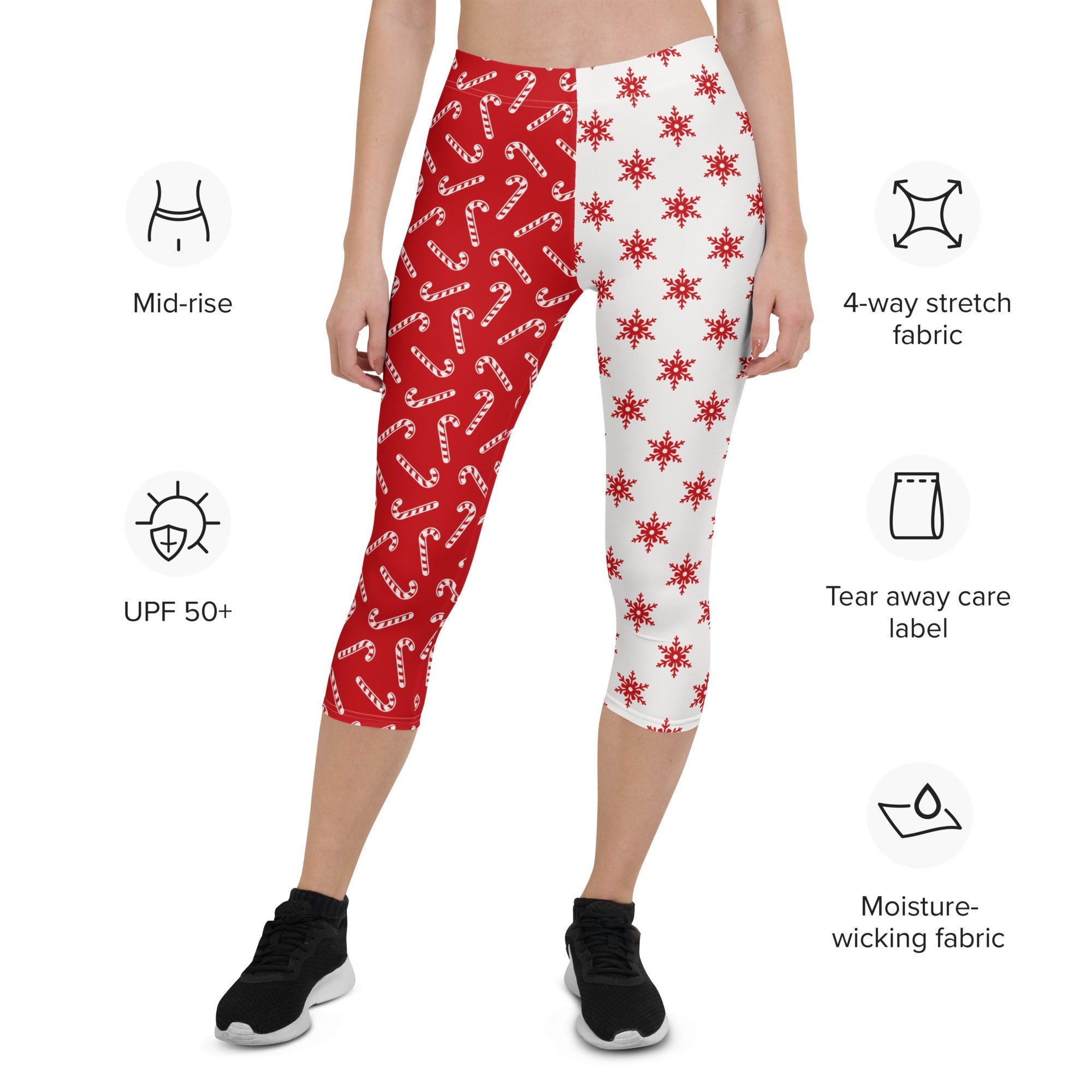 Two Patterned Christmas Capris